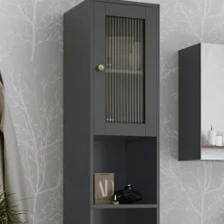 Badschrank Malte Grau 30 x 171.5 cm Vicco