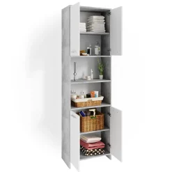 Badschrank Maris Beton 56.1 x 190 cm Vicco