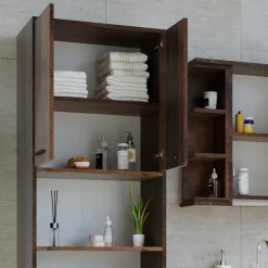 Badschrank Maris Eiche rustikal 56.1 x 190 cm Vicco