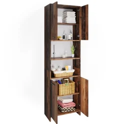 Badschrank Maris Eiche rustikal 56.1 x 190 cm Vicco