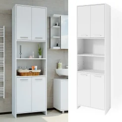 Badschrank Maris Weiß 56.1 x 190 cm Vicco