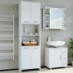 Badschrank Maris Weiß 56.1 x 190 cm Vicco