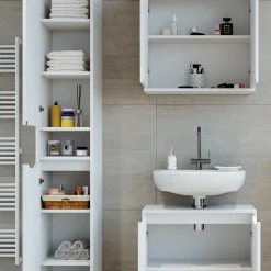 Badschrank Ruben Weiß 30 x 192.5 cm Vicco