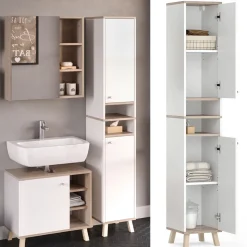 Badschrank Senyo Weiß 30 x 174 cm Vicco