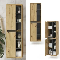 Badschrank Viola Artisan-Eiche 50 x 170 cm Vicco