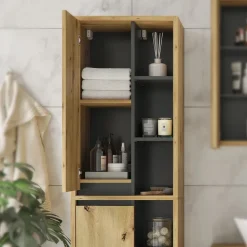 Badschrank Viola Artisan-Eiche 50 x 170 cm Vicco