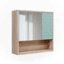 Badspiegelschrank Agasta Mintgrün 54 x 53 cm Vicco