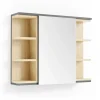 Badspiegelschrank Aquis Anthrazit 79.6 x 64 cm Vicco