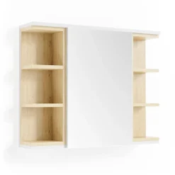Badspiegelschrank Aquis Weiß 79.6 x 64 cm Vicco