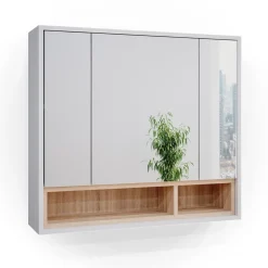 Badspiegelschrank Beatrice Weiß 80 x 72 cm Vicco