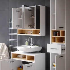 Badspiegelschrank Beatrice Weiß 80 x 72 cm Vicco