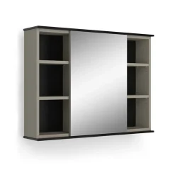 Badspiegelschrank Joli Greige 80 x 60 cm mit Spiegel Vicco