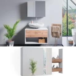 Badspiegelschrank Kate Weiß 67 x 59.2 cm Vicco