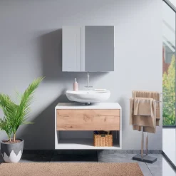 Badspiegelschrank Kate Weiß 67 x 59.2 cm Vicco