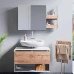 Badspiegelschrank Kate Weiß 67 x 59.2 cm Vicco