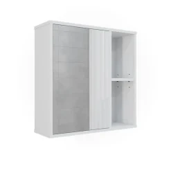 Badspiegelschrank Leano Weiß 60 x 60 cm Vicco