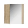 Badspiegelschrank Leopold Goldkraft Eiche 60 x 59.2 cm Mit Regalböden und 1 Spiegeltür Vicco