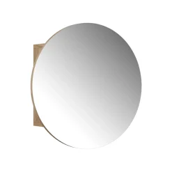 Badspiegelschrank Loki Goldkraft Eiche 50 x 50 cm mit 2 Fächern Vicco