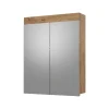 Badspiegelschrank Luna Eiche Wotan 60 x 77 cm Vicco