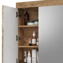 Badspiegelschrank Luna Eiche Wotan 60 x 77 cm Vicco