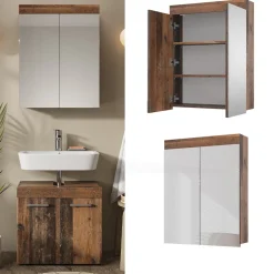 Badspiegelschrank Luna Oldstyle 60 x 77 cm Vicco