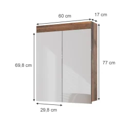 Badspiegelschrank Luna Oldstyle 60 x 77 cm Vicco