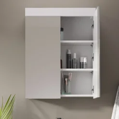 Badspiegelschrank Luna Weiß 60 x 77 cm Vicco