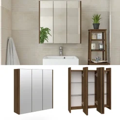 Badspiegelschrank Majest Anthrazit Hochglanz 67.4 x 68 cm Vicco