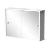 Badspiegelschrank Mireo Weiß 55 x 40 cm mit 2 Schiebetüren Vicco
