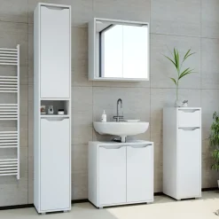 Badspiegelschrank Ruben Weiß 60 x 60 cm Vicco