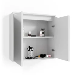 Badspiegelschrank Ruben Weiß 60 x 60 cm Vicco