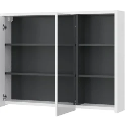 Badspiegelschrank Viola Weiß/Anthrazit 100 x 75 cm Vicco