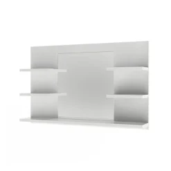 Badspiegelschrank Wilbur Weiß 78 x 50 cm mit Regalen Vicco