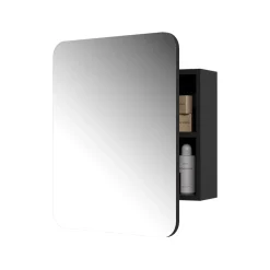 Badspiegelschrank Zino Anthrazit 60 x 50 cm mit Regalen Vicco