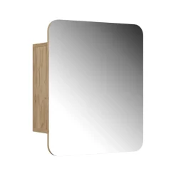 Badspiegelschrank Zino Goldkraft Eiche 60 x 50 cm mit Regalen Vicco