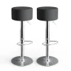 Barhocker 2er Set Schwarz 33 x 92 cm 2 Teilig Vicco