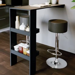 Barhocker 2er Set Schwarz 33 x 92 cm 2 Teilig Vicco