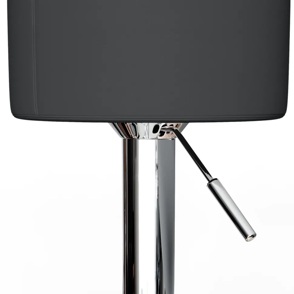 Barhocker 2er Set Schwarz 33 x 92 cm 2 Teilig Vicco