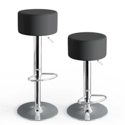 Barhocker 2er Set Schwarz 33 x 92 cm 2 Teilig Vicco