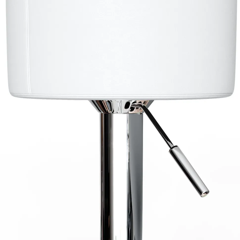 Barhocker 2er Set Weiß 33 x 92 cm 2 Teilig Vicco