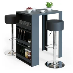Bartisch Anthrazit 57 x 80 cm Vicco