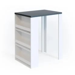 Bartisch Anthrazit/Weiß 57 x 80 cm Vicco