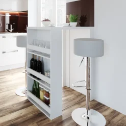 Bartisch Weiß 57 x 80 cm Vicco