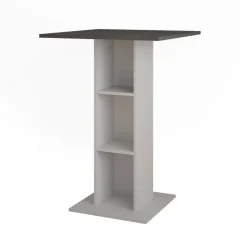 Bartisch Repose Anthrazit/Weiß 75 x 75 cm Vicco