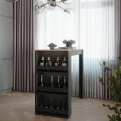 Bartisch Repose Goldkraft Eiche/Anthrazit 57 x 117 cm Vicco