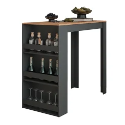 Bartisch Repose Goldkraft Eiche/Anthrazit 57 x 117 cm Vicco