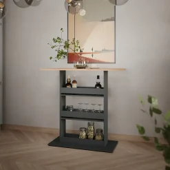 Bartisch Repose Goldkraft Eiche/Anthrazit 110 x 55 cm Vicco