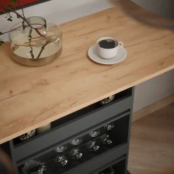 Bartisch Repose Goldkraft Eiche/Anthrazit 110 x 55 cm Vicco