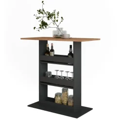 Bartisch Repose Goldkraft Eiche/Anthrazit 110 x 55 cm Vicco