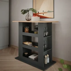 Bartisch Repose Goldkraft Eiche/Anthrazit 110 x 65 cm Vicco